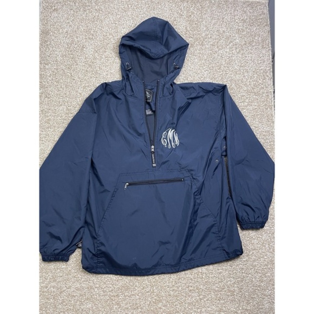 Charles River Apparel ‎ Unisex Small Windbreaker Rain Jacket Blue